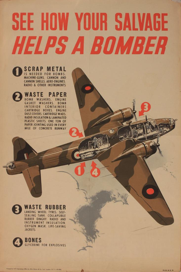 Anon See how your salvage helps a bomber , original WW2 (1 of 1)