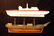 149: A painted wood model of SY "Molly" - 77 cm long an