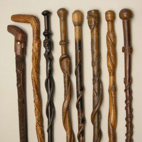 canes walking antique sticks types collectible different