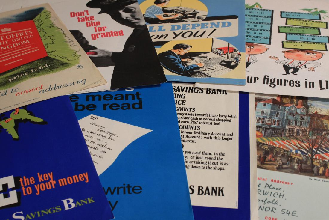 Stan Krol An aid to correct addressing and The Key to: Stan Krol An aid to correct addressing and The Key to your money... , each - 37 x 25 cm; and five others inc Keep your figures in line , All depend on you ! , Overweight bags , each - 37 x 25 cm (8)