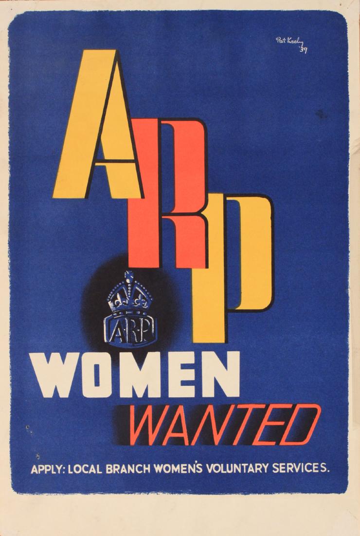 Pat Keely (1901-1970) ARP Women Wanted , original (1 of 1)