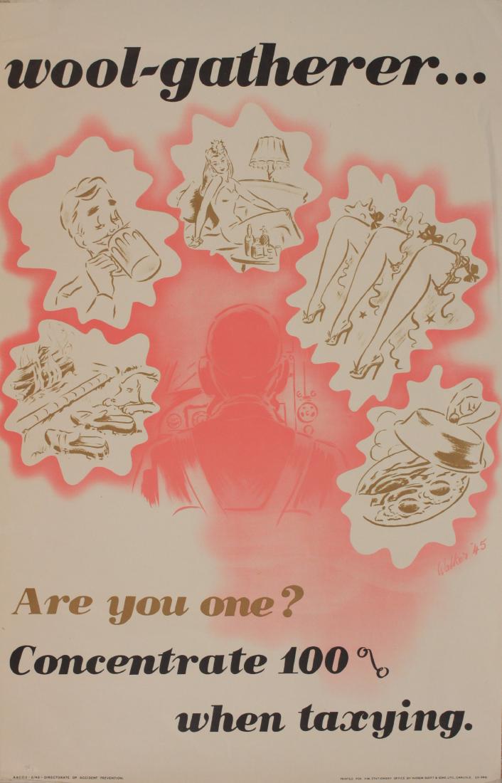 Walker Wool-gatherer... Are you one ? , original WW2: Walker Wool-gatherer... Are you one ? , original WW2 poster printed for the HMSO by Hudson Scott 1945 - 76 x 51 cm