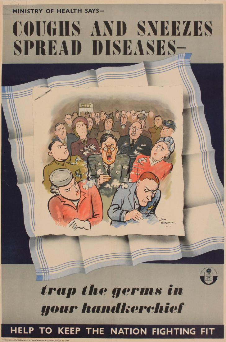 H M Bateman (1887-1970) Coughs and Sneezes Spread (1 of 1)