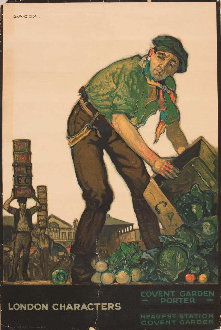 E A Cox (1876-1955) London Characters Covent Garden (1 of 1)