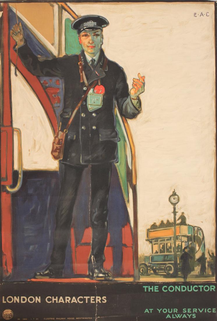 E A Cox (1876-1955) London Characters The Conductor , (1 of 1)