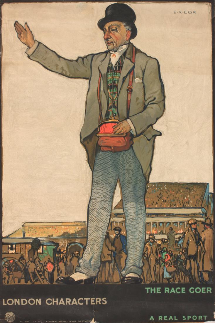 E A Cox (1876-1955) London Characters The Race Goer , (1 of 1)