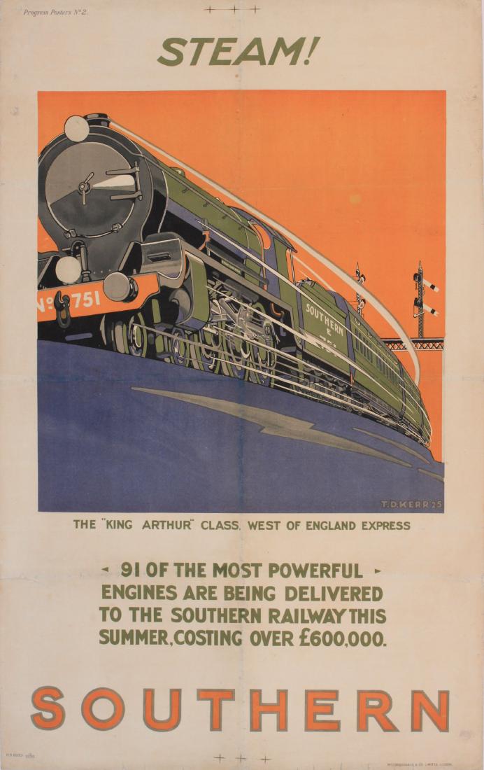 T D Kerr (fl. 1920's) Steam ! Progress Poster No 2 , (1 of 1)