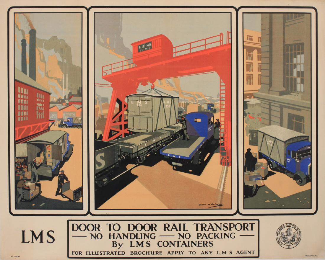 Bryan de Grineau (1883-1957) Door to Door Rail (1 of 1)