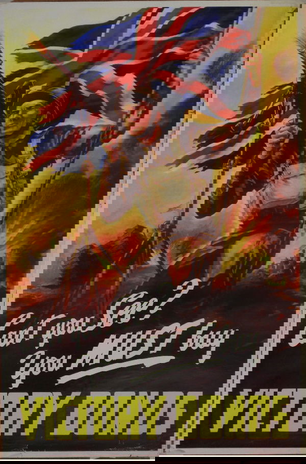 G M Rae Can't you see you must buy Victory Bonds,: G M Rae Can't you see you must buy Victory Bonds, original poster printed in Canada - 92 x 61 cm