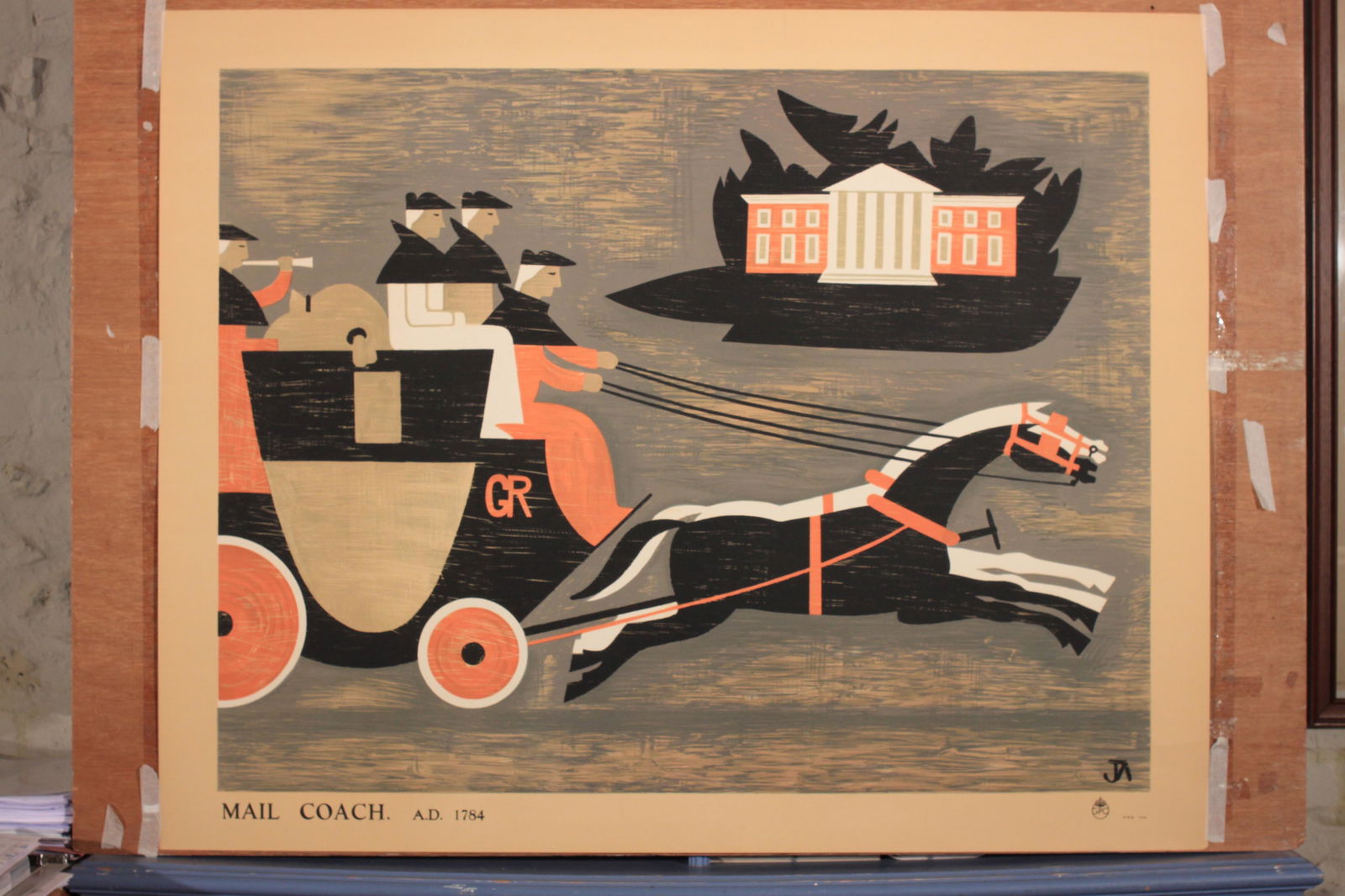 John Armstrong (1893-1973) Royal Mail AD 1784 original: John Armstrong (1893-1973) Royal Mail AD 1784 original GPO posters PRD 104 - 102 x 127 cm