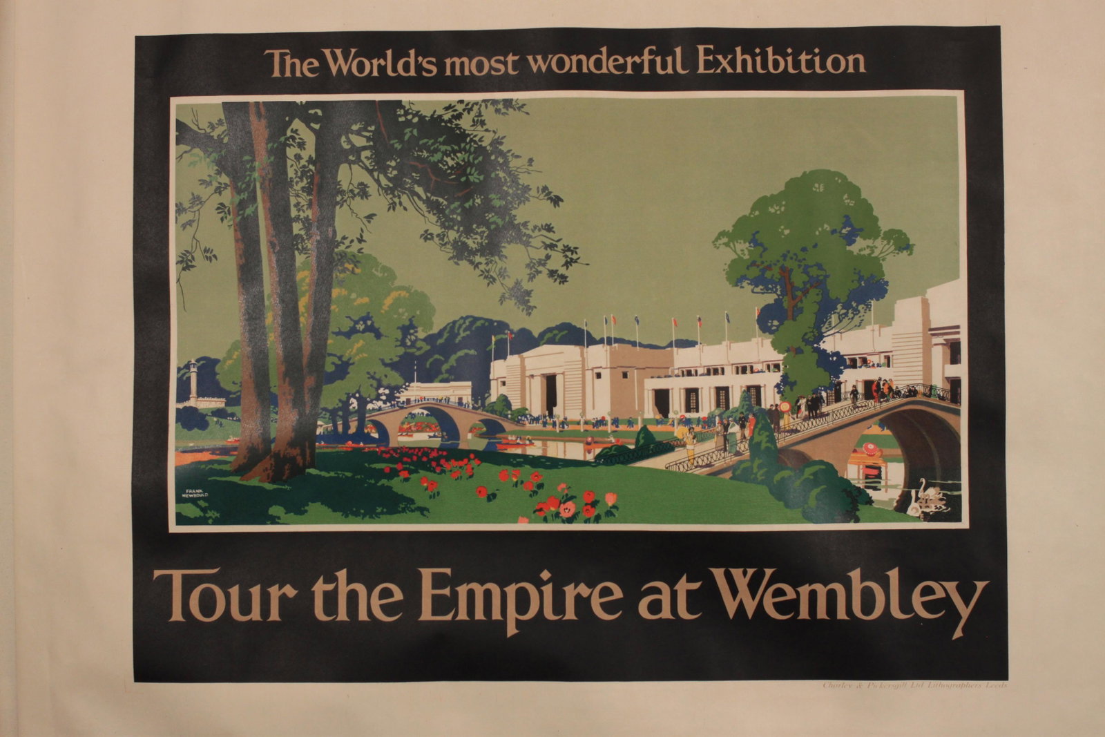 Frank Newbould (1887-1950) Tour the Empire at Wembley,: Frank Newbould (1887-1950) Tour the Empire at Wembley, original poster printed for the British Empire Exhibition 1928 by Chorley & Pickersgill - 102 x 126.5 cm