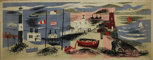 John Piper C.H. (1903-1992) Nursery Frieze I Autol: John Piper C.H. (1903-1992) Nursery Frieze I Autolithograph, 1936, printed in colours, on machine made lithographic cartridge paper, unsigned as published from an unspecified edition, published by Con