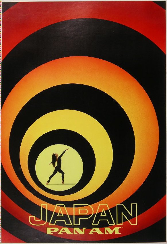 Anon Japan Pan Am, original poster printed in USA: Anon Japan Pan Am, original poster printed in USA February 1969 - 112 x 77 cm
