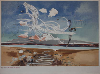 Paul Nash (1889-1946) The Battle of Britain: Paul Nash (1889-1946) The Battle of Britain original poster printed for the National Gallery by Baynard 1940 - 76 x 102 cm