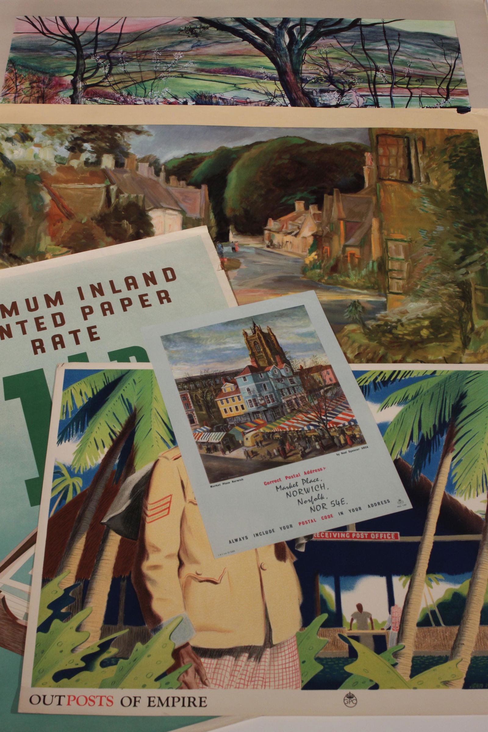 A collection of eight GPO posters from the "Please use (1 of 3)