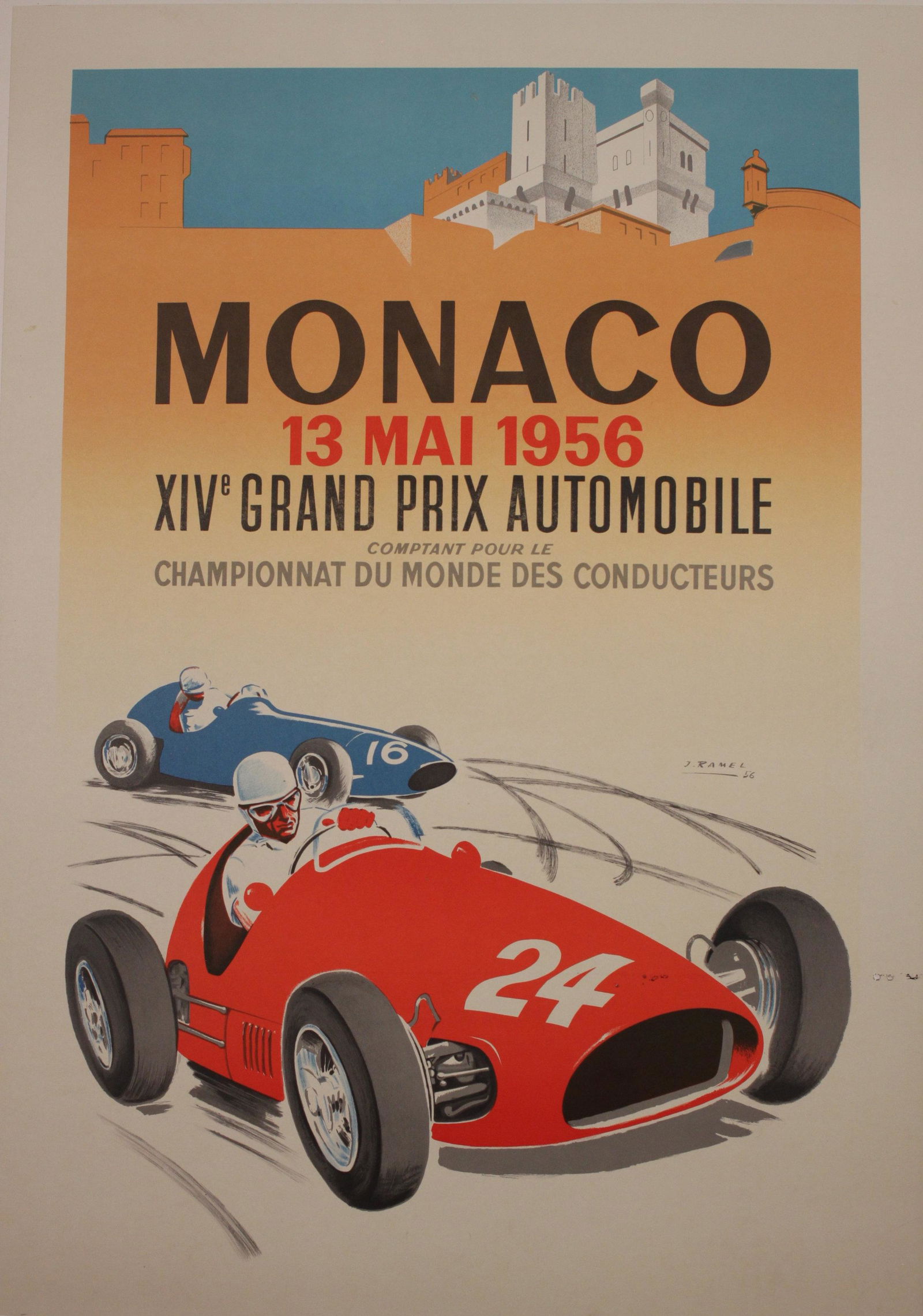 J Ramel XIVe Grand Prix Automobile Monaco 13 Mai 1956 (1 of 1)