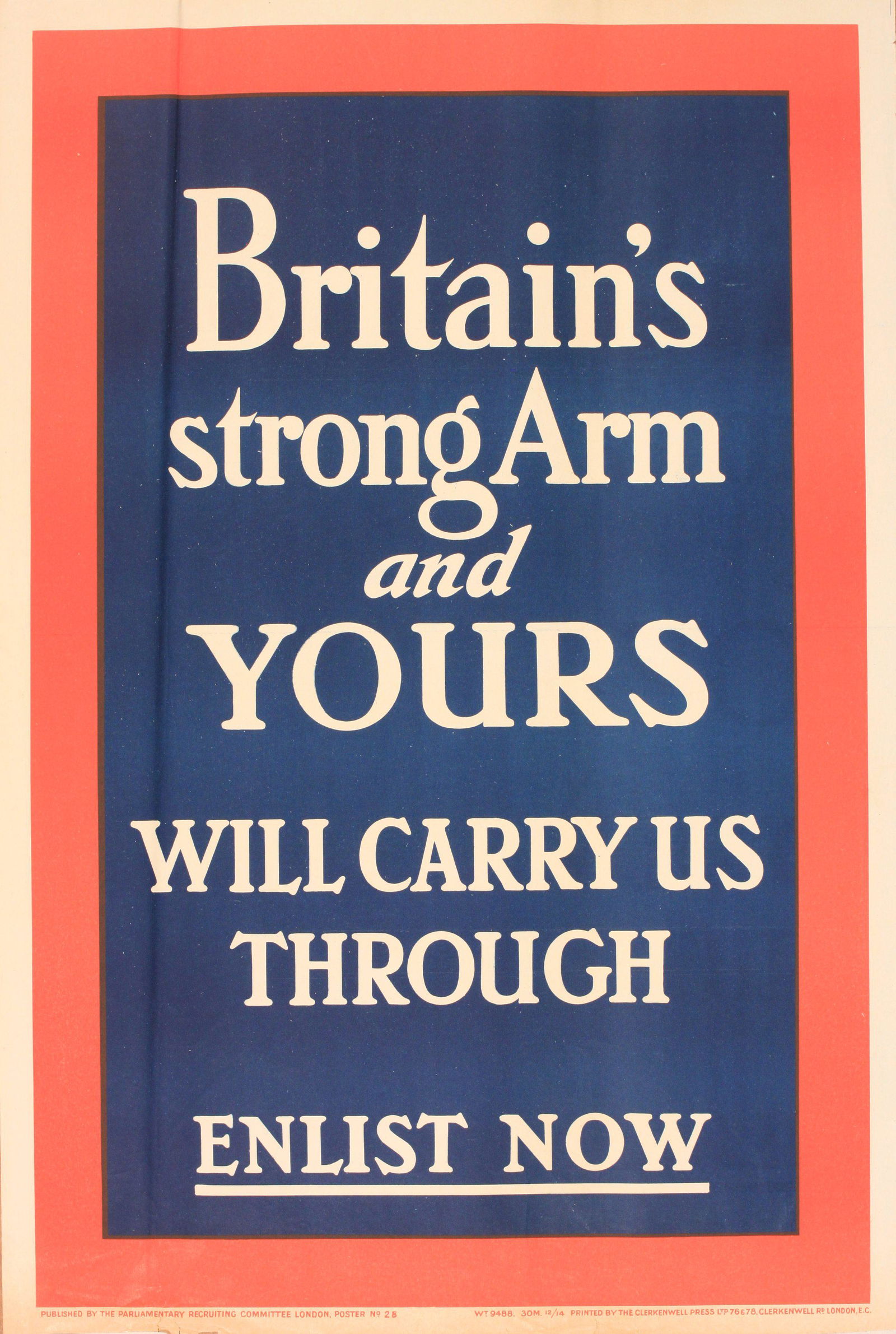 Britain~s strong Arm and Yours will carry us through (1 of 1)