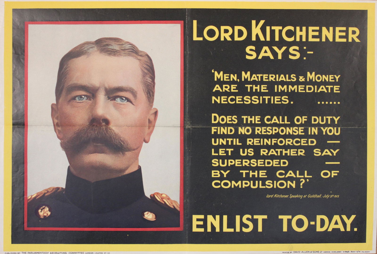 Photo by Bassano Lord Kitchener say: 'Men (1 of 1)