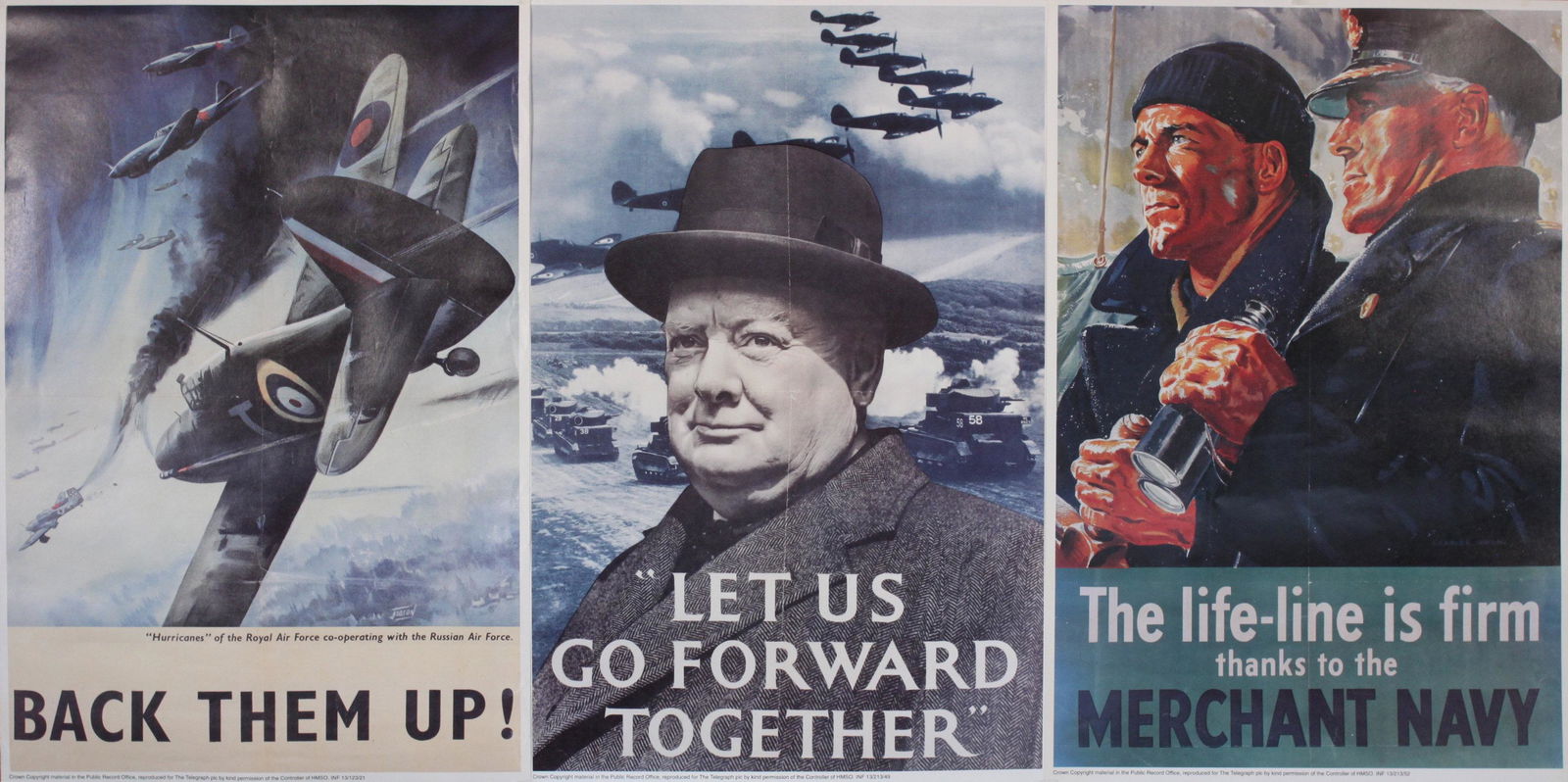 Three Daily Telegraph reproductions of HMSO WW2 posters (1 of 1)