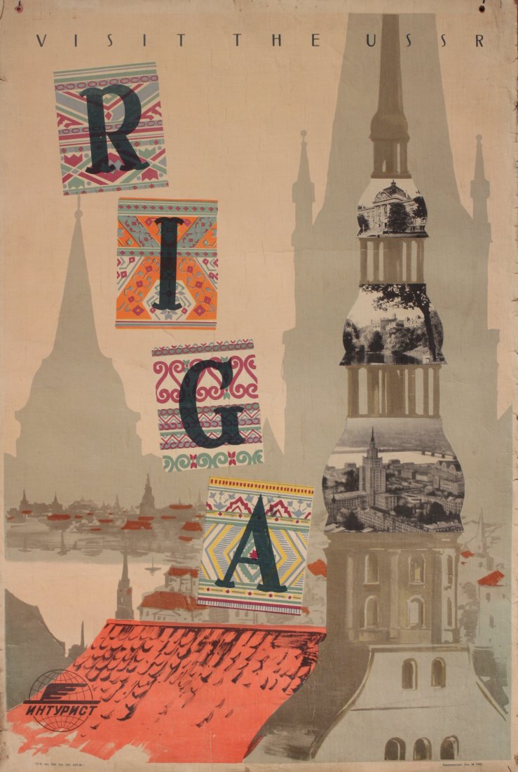 Visit the USSR The Black Sea Coast, original poster pri (1 of 2)