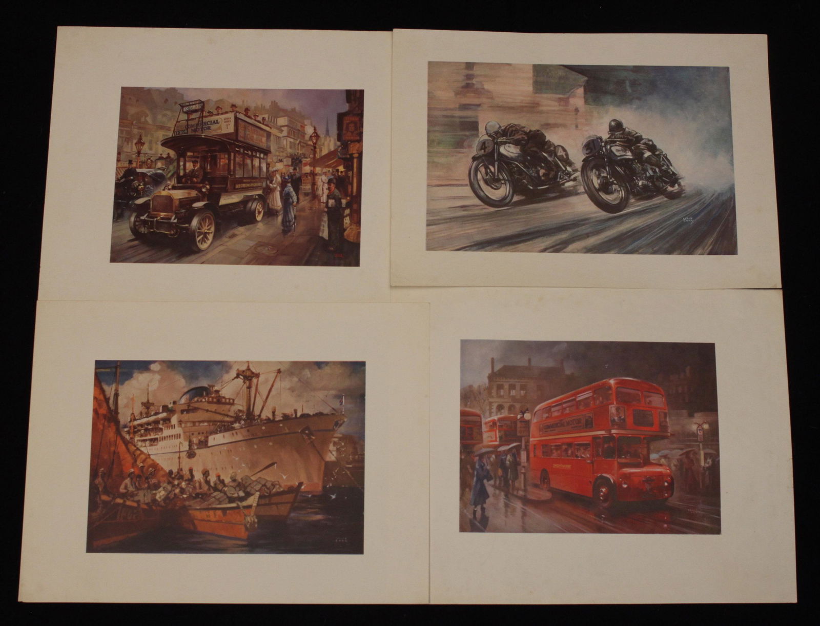 From the Studio of Leslie Carr (1891-1969) a folio of: From the Studio of Leslie Carr (1891-1969) a folio of original photographs and colour printed material of a cross section of the artists war time and commercial work, nine photographs and twenty-nine
