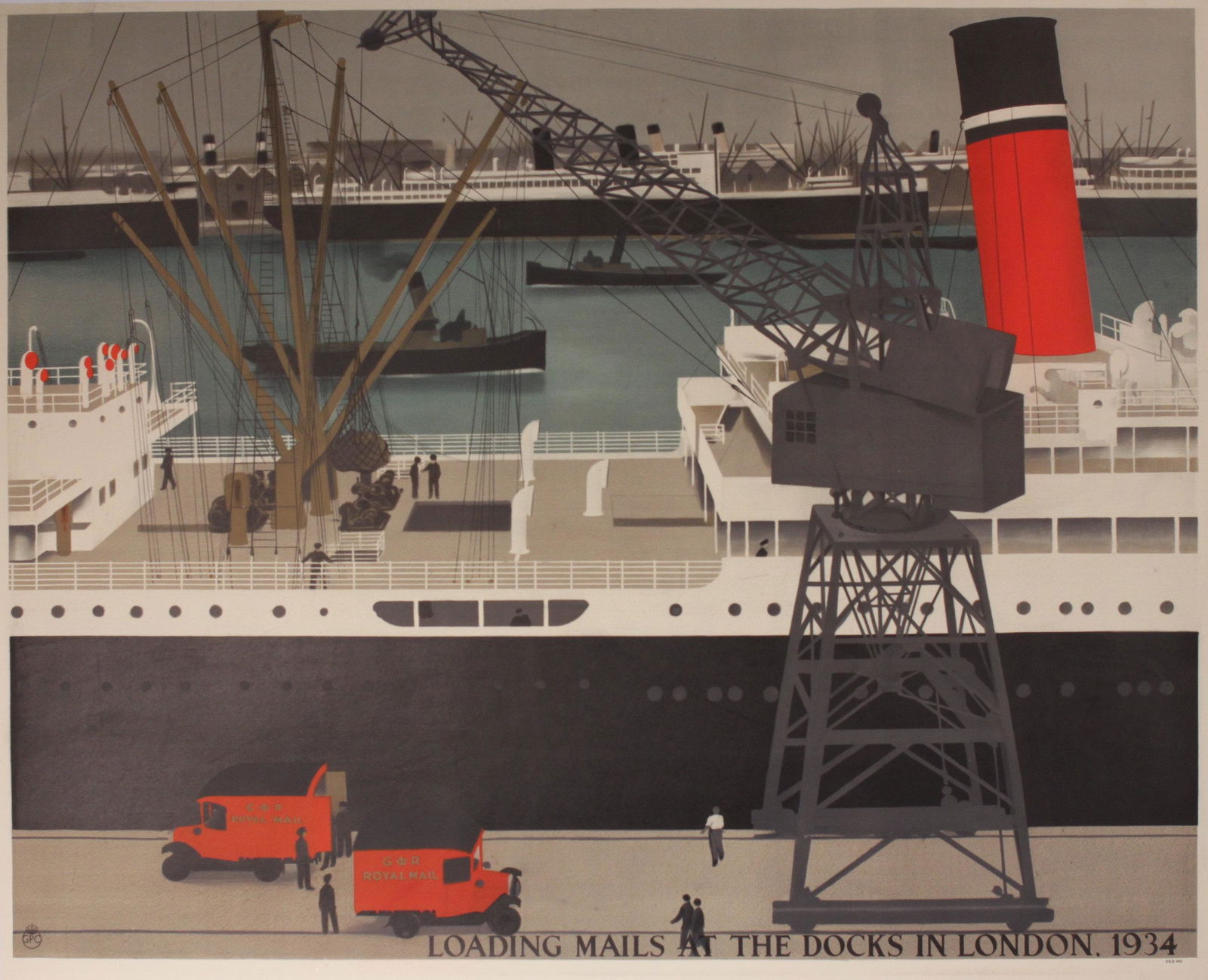 H S Williamson (Harold Sandys 1892-1978) Loading Mails (1 of 1)