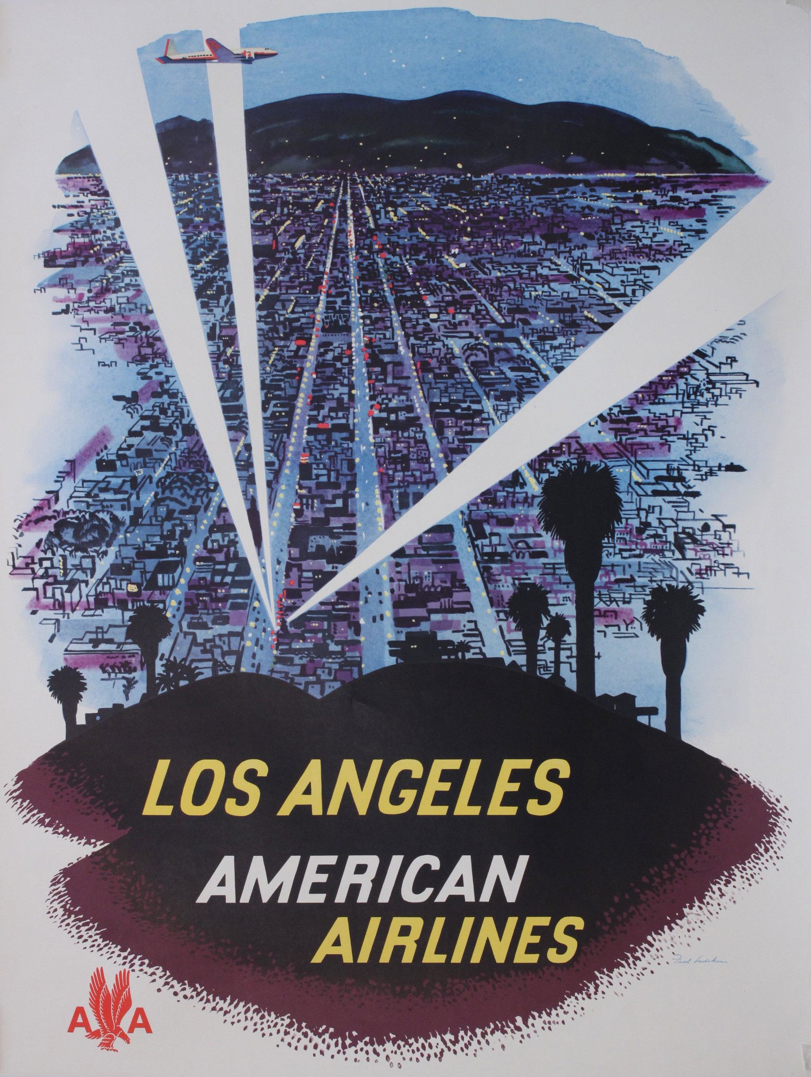 Fred Ludekens (1900-1992) American Airlines Los (1 of 1)