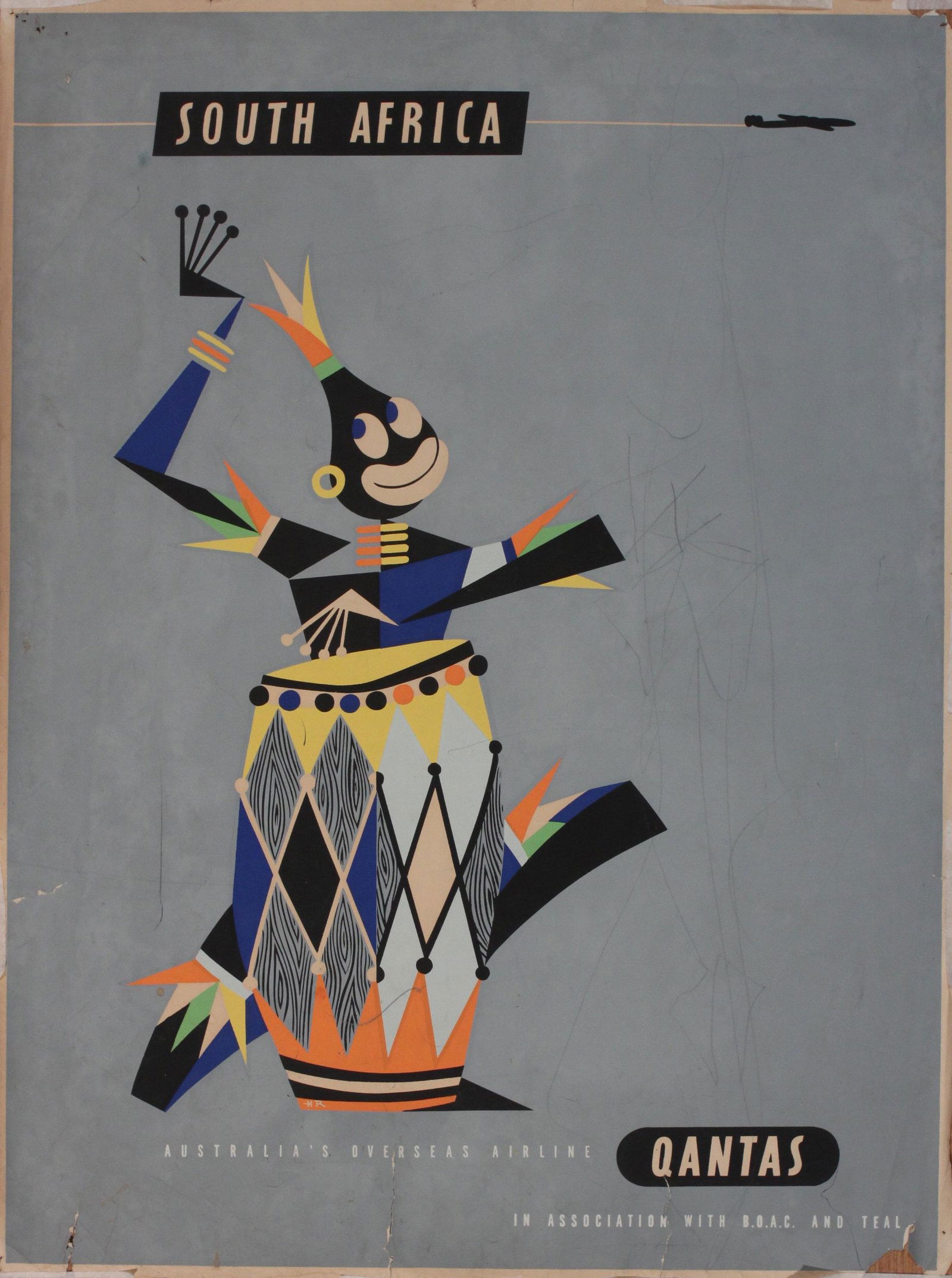 Harry Rogers (Aust., 1929-2012) South Africa Qantas in (1 of 1)