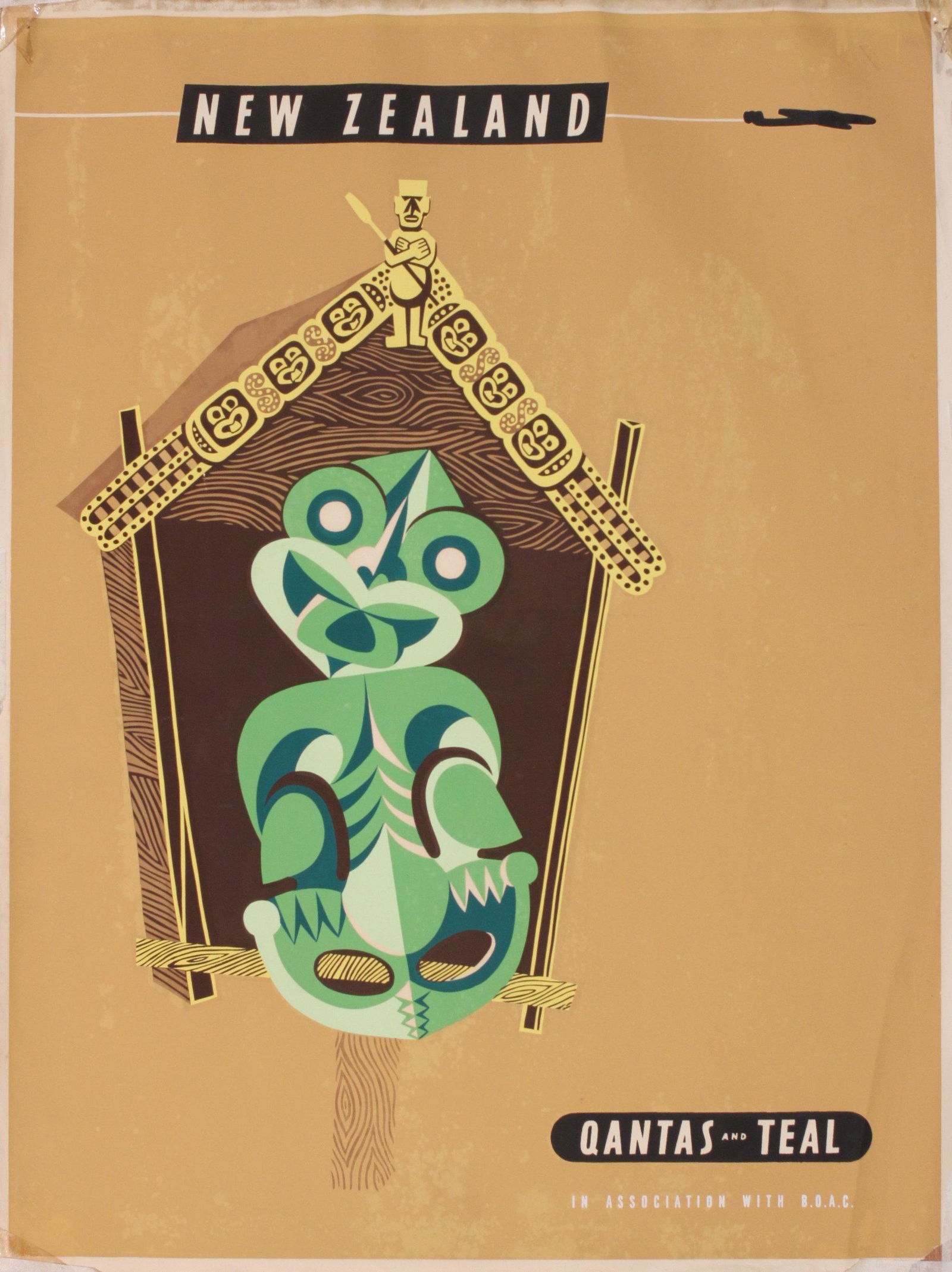 Harry Rogers (Aust., 1929-2012) New Zealand Qantas in (1 of 1)