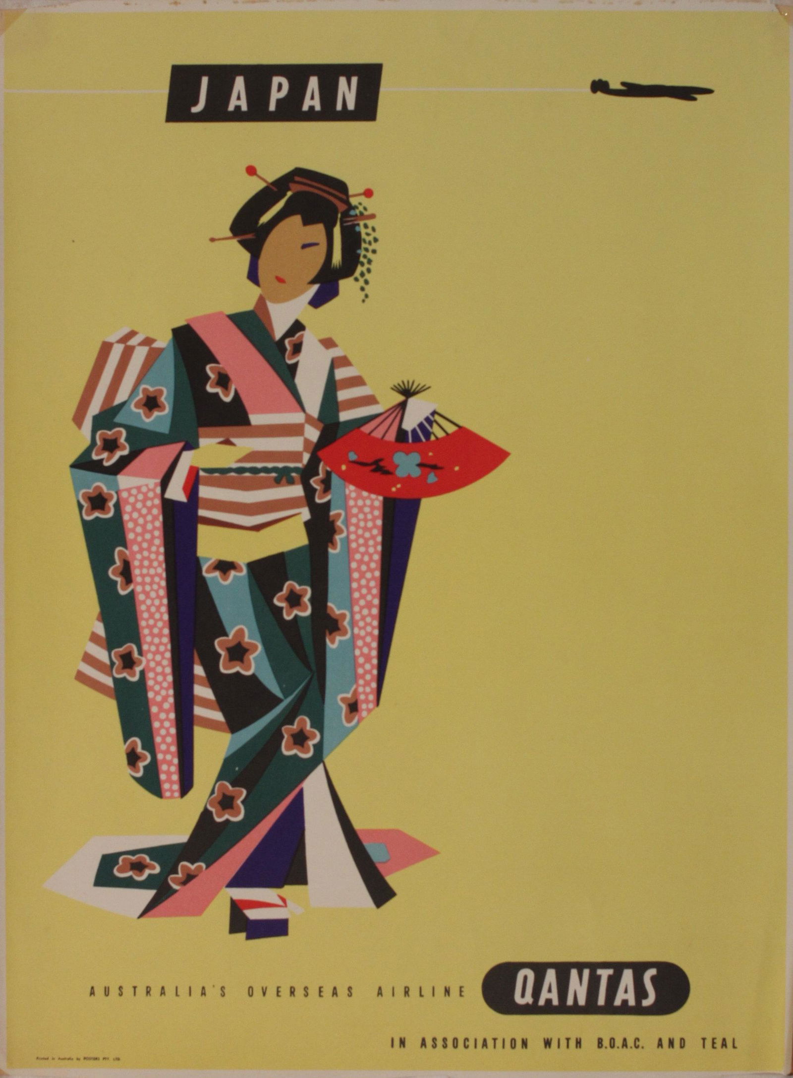 Harry Rogers (Aust., 1929-2012) Japan Qantas in (1 of 1)