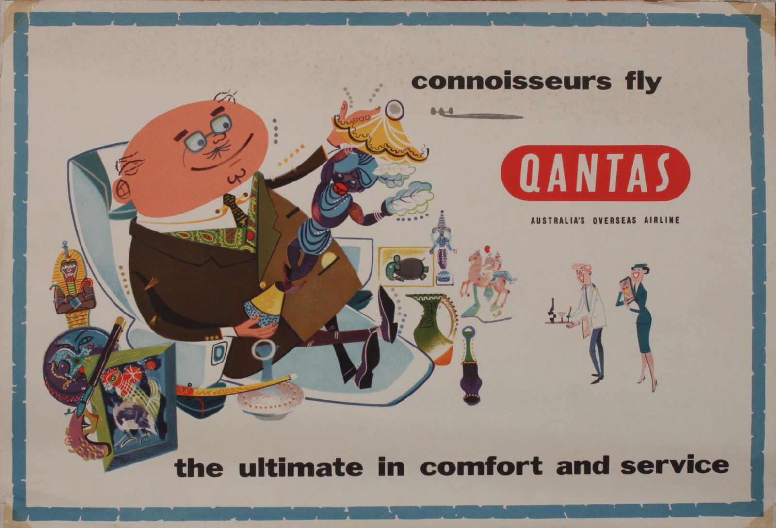 Anon Connoisseurs and the Colonel fly Qantas, two (1 of 2)