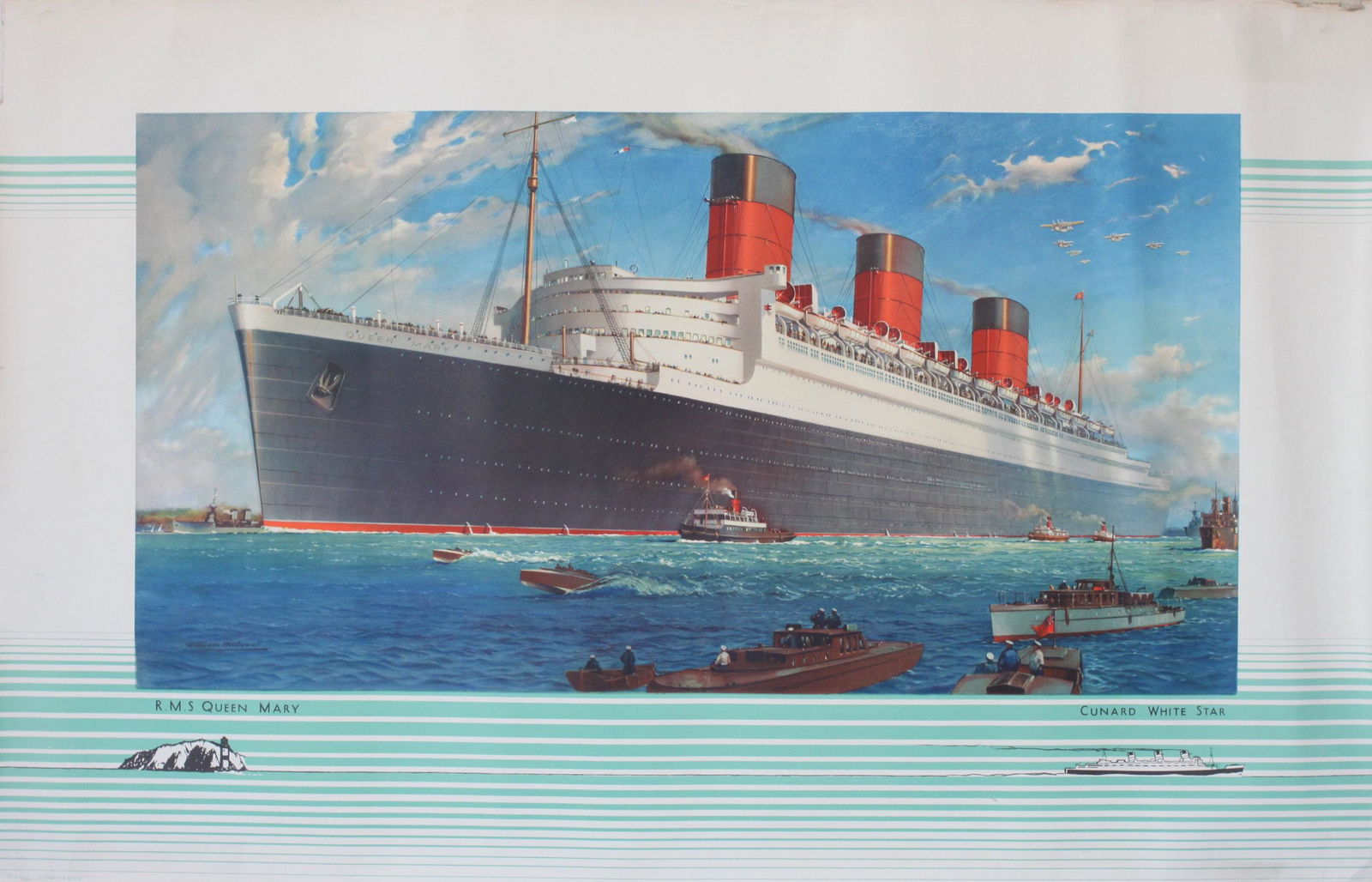 William McDowell (1888-1950) Cunard White Star R.M.S (1 of 1)