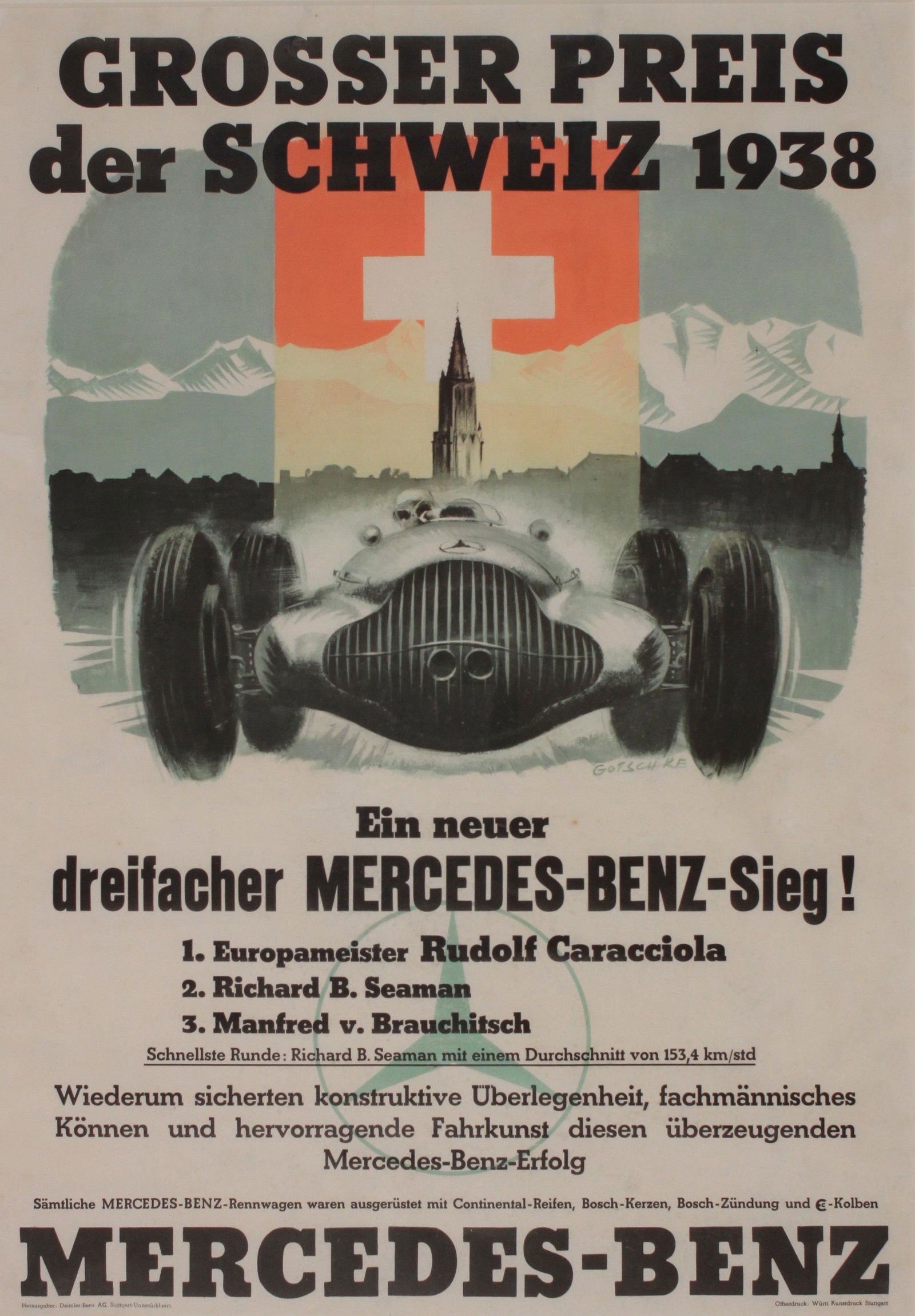 Walter Gotschke (1912-2000) Mercedes Benz - Grosser (1 of 1)