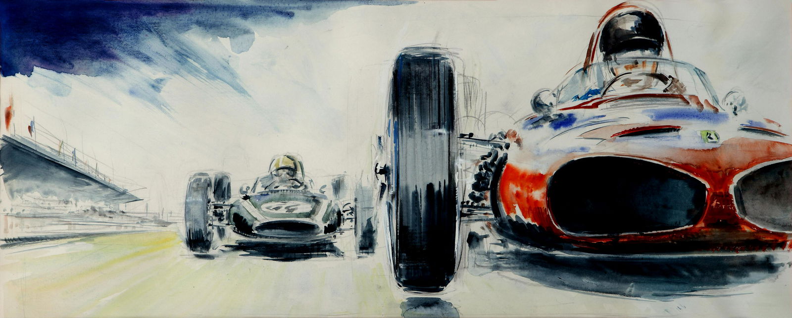 Gordon Horner (1915-2006) Ferrari and Lotus Grand Prix (1 of 1)