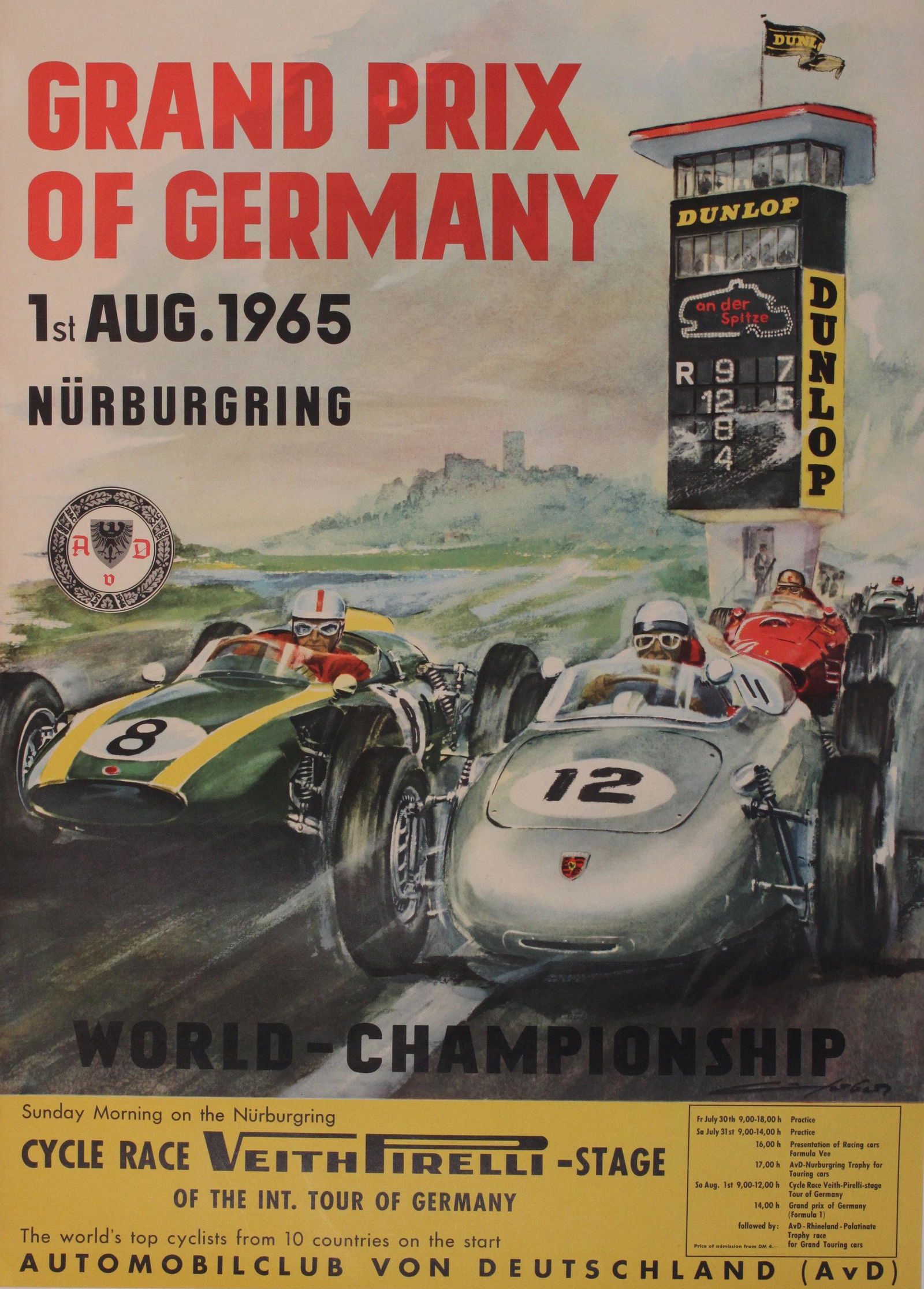 Anon Grand Prix of Germany 1st Aug. 1965 Nurburgring, (1 of 1)