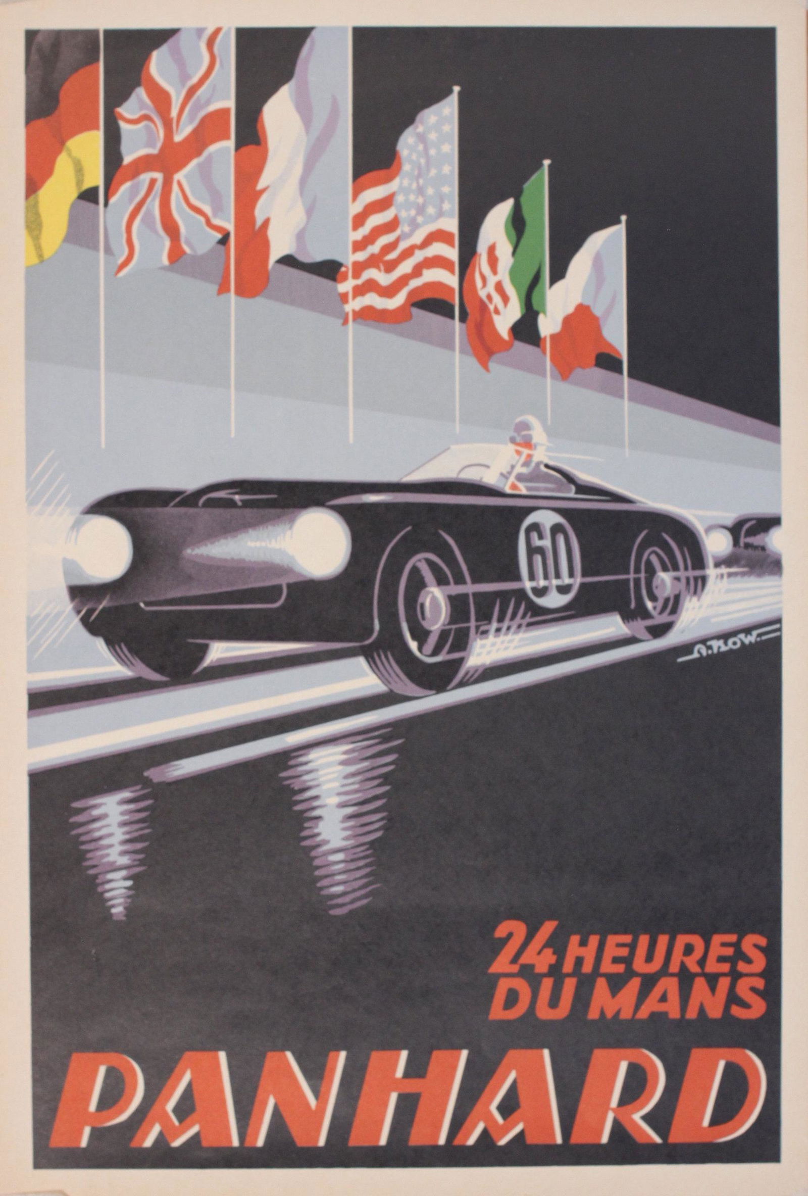 A Kow (Alexis 1901-1978)  24 Heures du Mans Panhard (1 of 1)