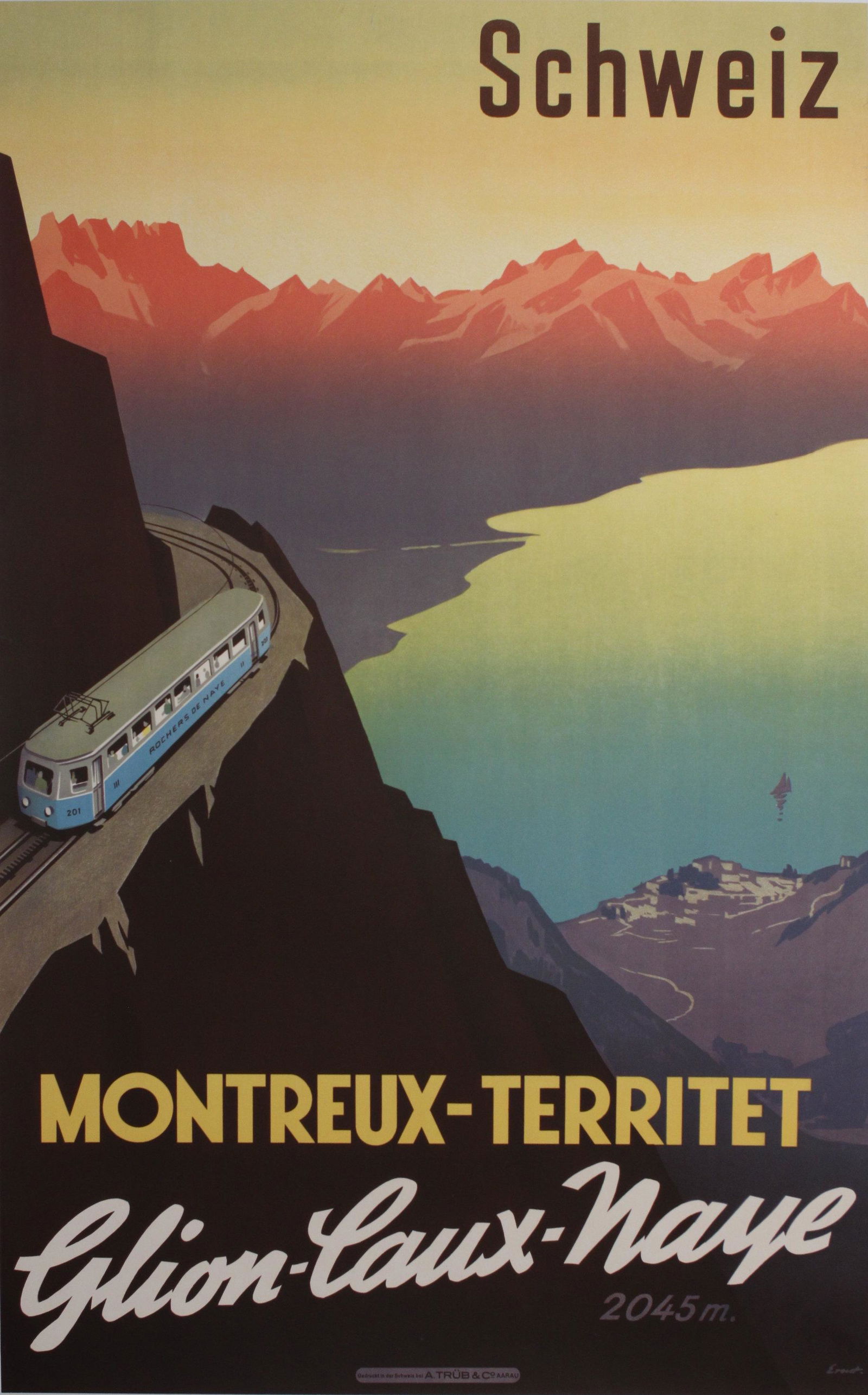 Ernst Hodel (1881-1955) Schweiz Montreux-Territet, (1 of 1)