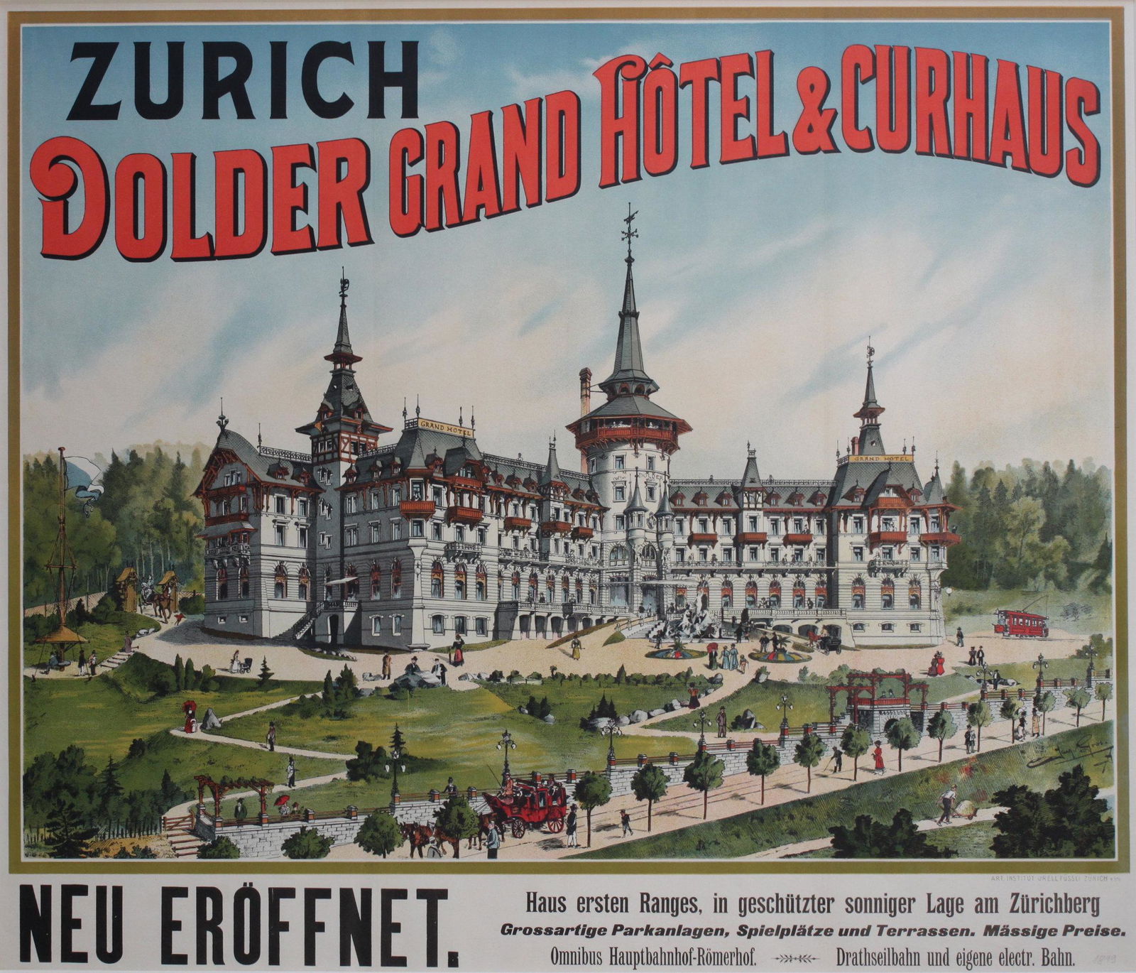 Jacques Gros (1858-1922) Dolder Grand Hotel & Curhaus (1 of 1)
