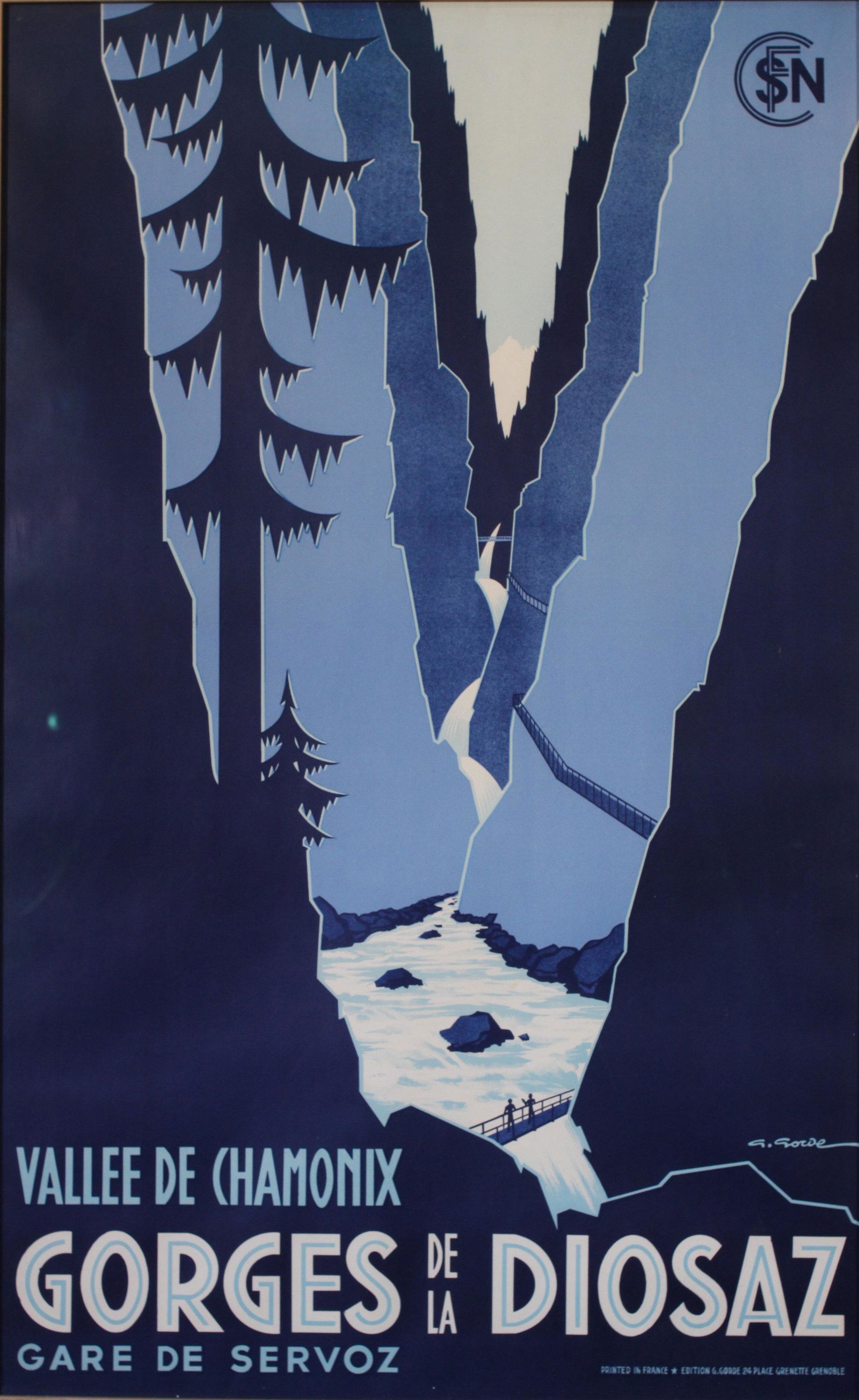 Gaston Gorde (1908-1995) Gorges de la Diosaz Vallee de (1 of 1)