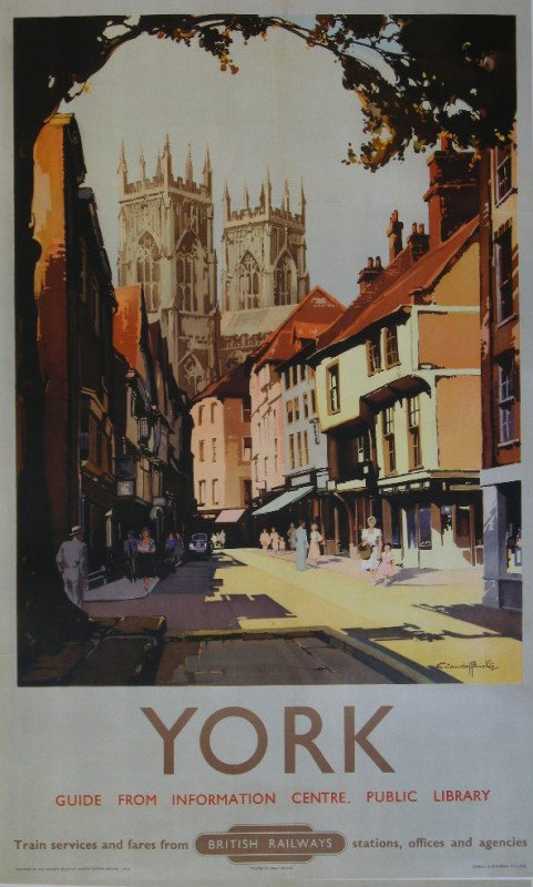 Claude Buckle (1905-1973) York, original poster pr: Claude Buckle (1905-1973) York, original poster printed for BR(NER) by Chorley & Pickersgill c 1950 - 102 x 63 cm