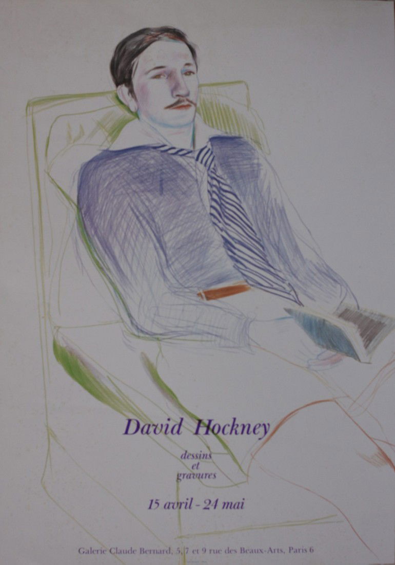 Exhibition posters, a collection of fourteen includi: Exhibition posters, a collection of fourteen including David Hockney 1975, Picasso 1981, Richard Eurich, Anthony Caro 1969, R D Russell 1983, Sculpture Holland Park 1975, Henry Moore 1980 and Chagall