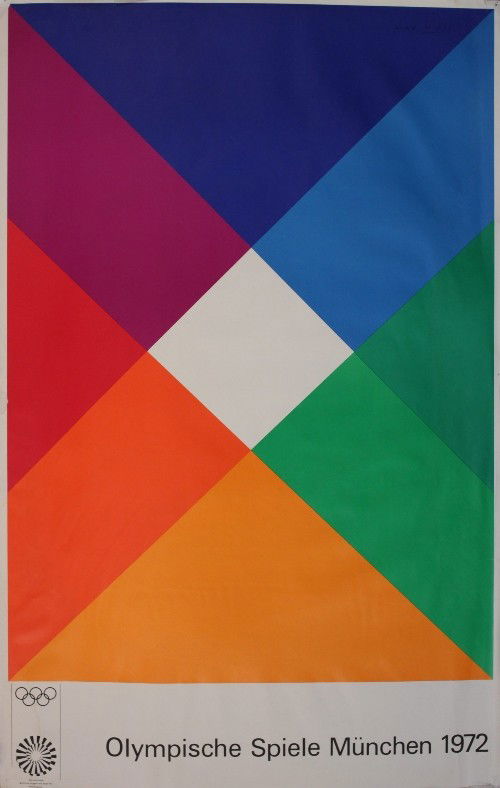 Jan Lenica Olympische Spiele Munchen 1972, original: Jan Lenica Olympische Spiele Munchen 1972, original poster printed by Edition Olympia 1972 - 101 x 64 cm