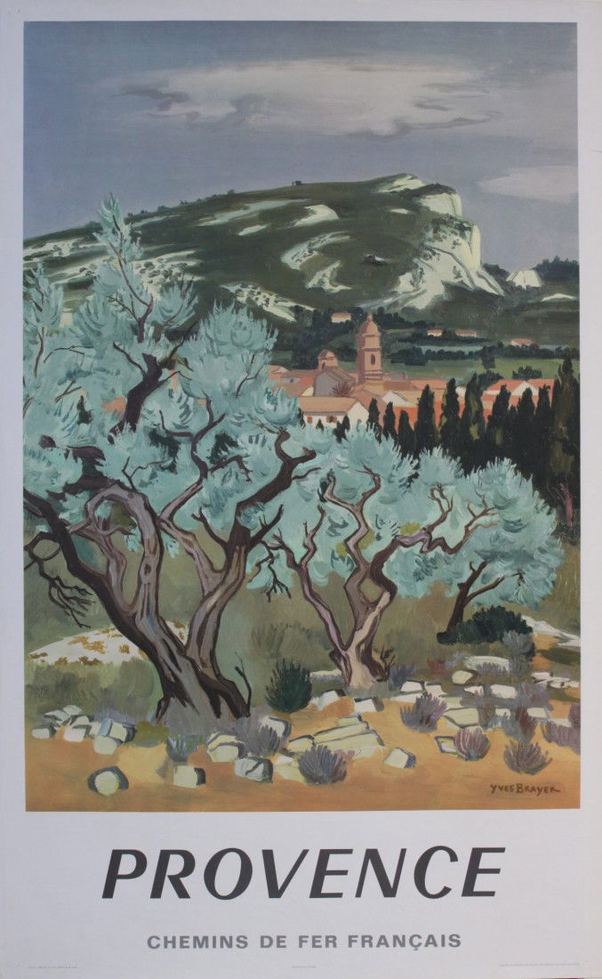 Yves Brayer (1907-1990) Provence, original poster: Yves Brayer (1907-1990) Provence, original poster printed for SNCF by Draeger 1965 - 99 x 62 cm