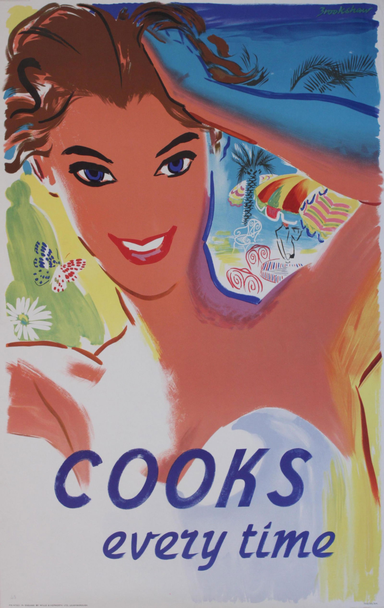 Brookshaw Cooks Every Time, original poster printed by Wills & Hepworth 1955 - 102 x 63 cm; and "THE (1 of 1)