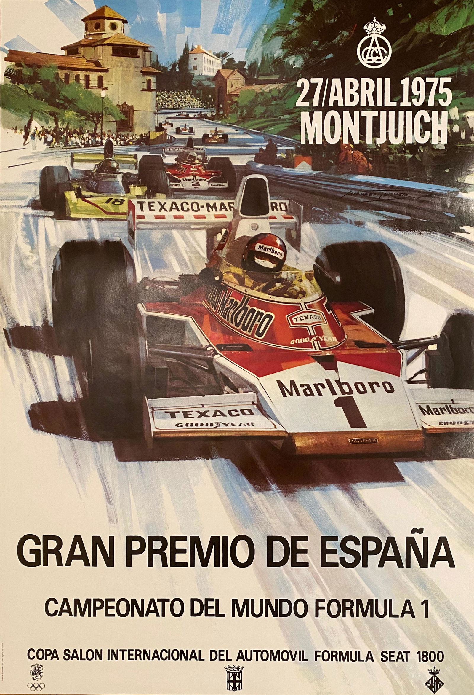 Michael Turner Gran Premio de Espana Unknown 1975 -97x67cm (1 of 1)