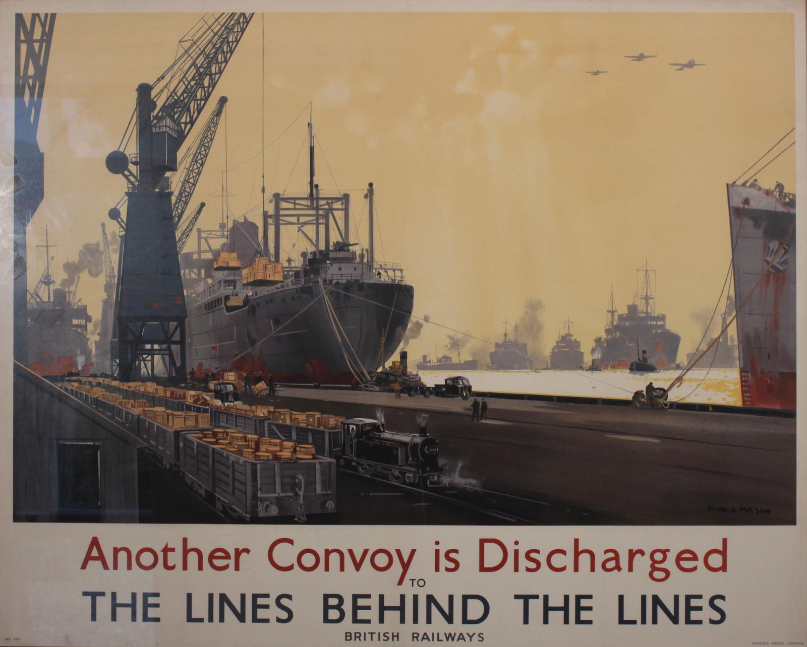 Frank Mason (1875-1965) Another Convoy is Discharged The Lines Behind The Lines, original poster No (1 of 1)