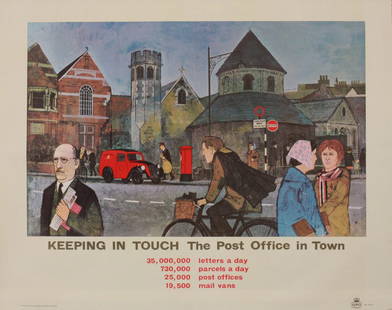 Anon The Post Office in Town, original poster PRD 1: Anon The Post Office in Town, original poster PRD 1256 printed by Sydney Lee - 74 x 92 cm