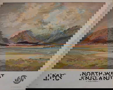 Freda Marston (1895-1949) North West England, original poster printed for the LMS by Staffords c.: Freda Marston (1895-1949) North West England, original poster printed for the LMS by Staffords c. 1938 - 102 x 127 cm The Dallimore Collection