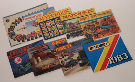 Matchbox Catalogues, 9 no. 1958, 1963, 1968-1971,1981-1983; Brumm Catalogues, 3 no. 1978, 1979 and: Matchbox Catalogues, 9 no. 1958, 1963, 1968-1971,1981-1983; Brumm Catalogues, 3 no. 1978, 1979 and 1982; and four others (16) The Dallimore Collection
