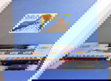 Hornby Dublo Passenger Train Boxed Set EDP12 Duchess of Montrose BR (LMR) with 4 no. Coaches circa: Hornby Dublo Passenger Train Boxed Set EDP12 Duchess of Montrose BR (LMR) with 4 no. Coaches circa 1950; and boxed Hornby Dublo Set 2007 0-6-0 Tank Passenger Train SR (in original boxes with